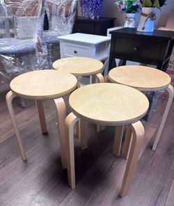 4 Stackable Stools Or Side Tables New