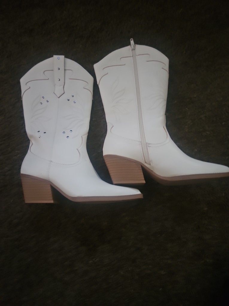White Cowboy Boots 