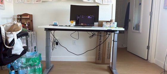 large white desk