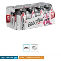 Brand New 8-pack of Energizer D Alkaline Batteries (unopened)