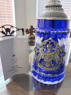 Armin Bay Limited Edition Blue Crystal Beer Stein