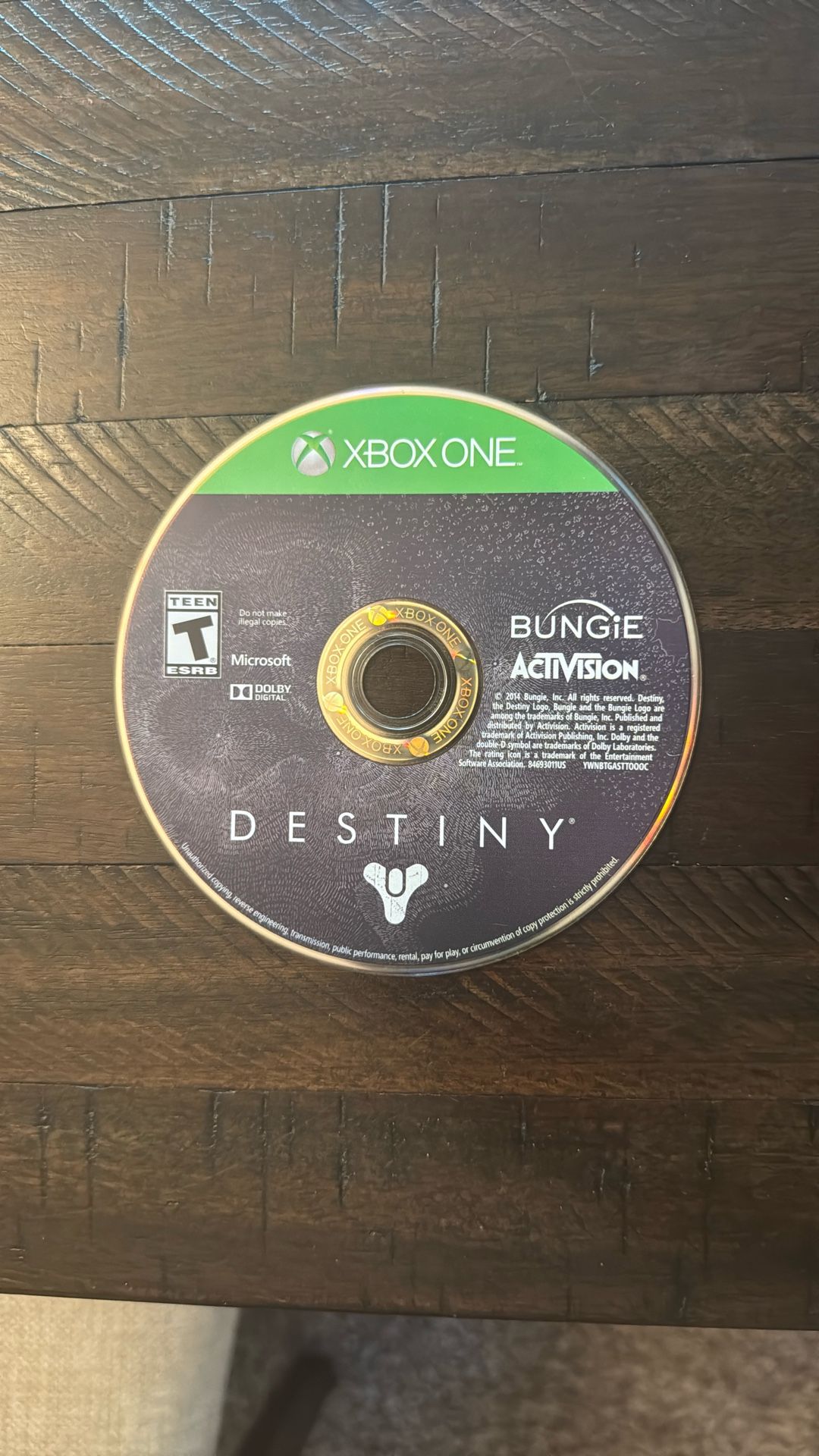 Xbox One Game - Destiny (Disc Only)