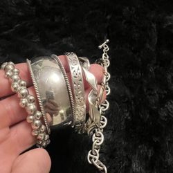 Silver Bracelets 