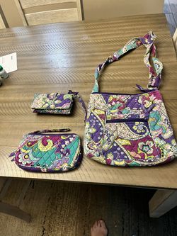 Vera Bradley Set - Purse, Wallet, Clutch