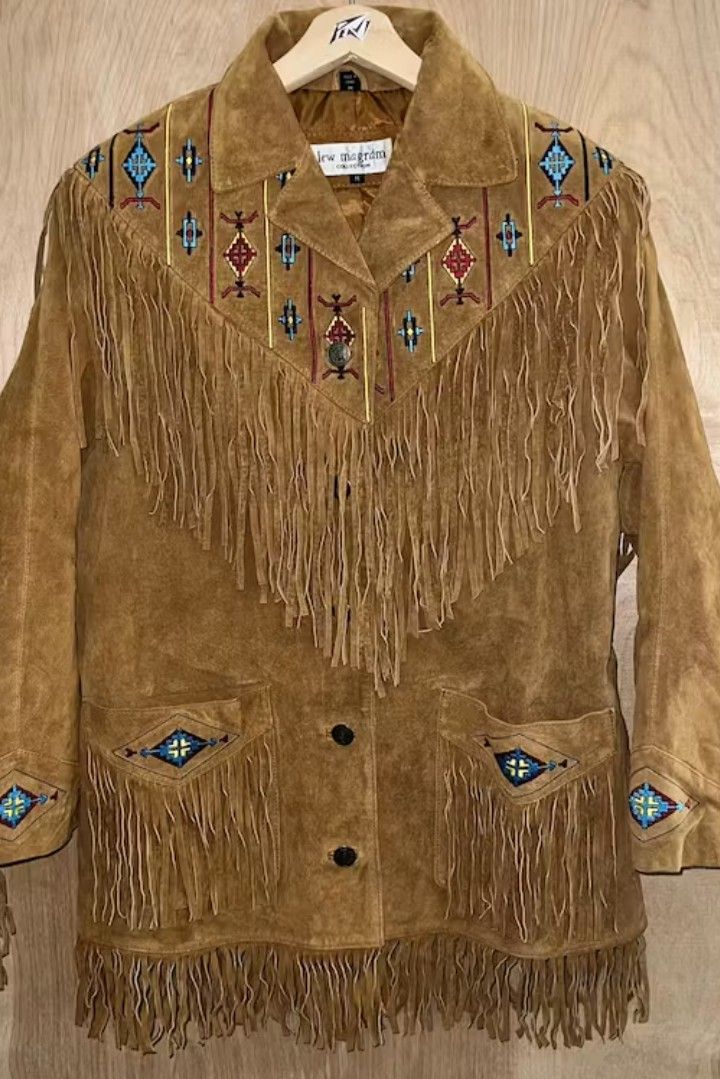 VINTAGE - Women's SUEDE LEATHER FRINGE JACKET

