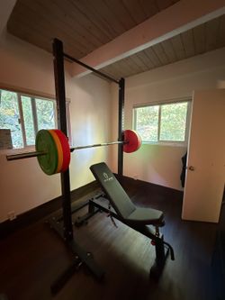 Titan Squat Rack, With Barbell and Plates - Like New – Forest Falls, CA