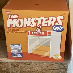 Authentic POP MART Labubu The Monsters Wacky Mart Series Display Container