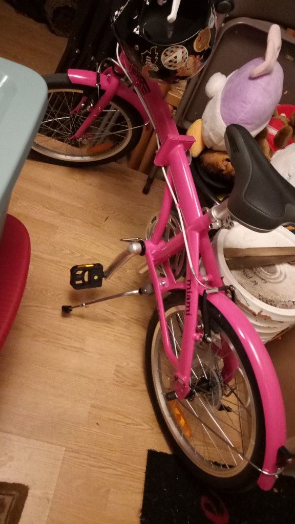 Citizen Miami 20 Inch Foldable Bike Pink With Muffin Tires
