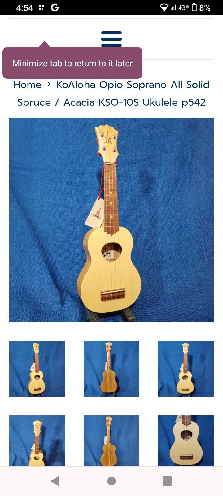 K'ALOHA Soprano Opio Ukulele