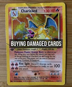 Buying damaged pokemon xards