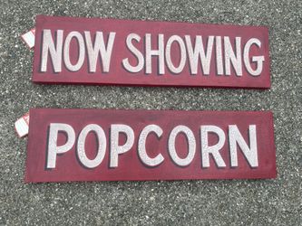 Movie Room Canvas Signs