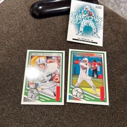 Football Panini 2026 Card Raiders Casper , Dolphins Tagovailoa