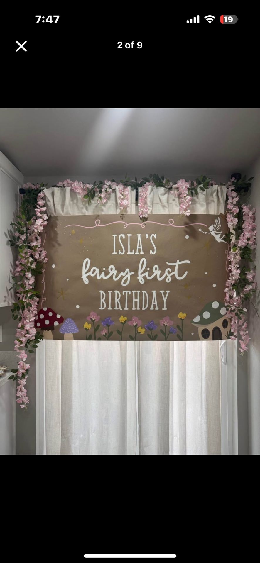 “Fairy first” Birthday Lot