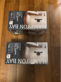 Hampton Bay Home Depot Btqnd New Sconces x2