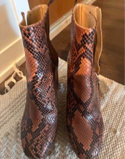 Women’s snake print boots