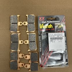Brand New Vesrah Brake Pads RJL XX Front Left & Right Set YAMAHA R1 2008 thru 2014