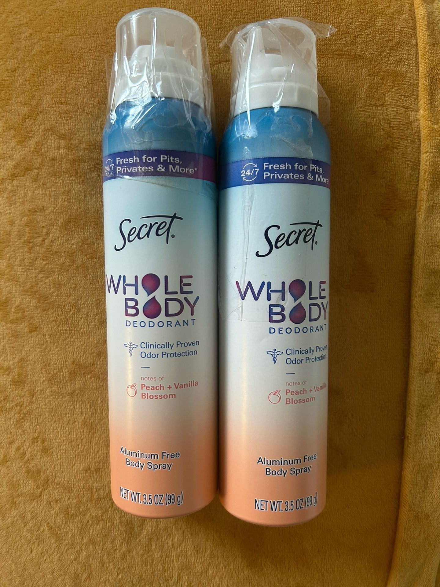 Set Of 2 Secret Whole Body Deodorant- New