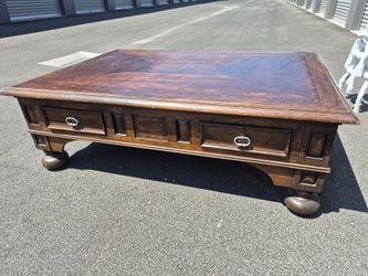 FREE 34"x64" solid wood coffee table need gone today