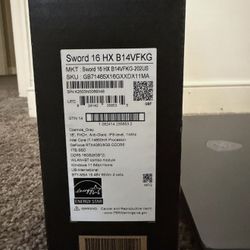 MSI Sword 16 HX B14V 16" Gaming Laptop i7-14650HX 16GB 1TB SSD RTX 4060 Win 11