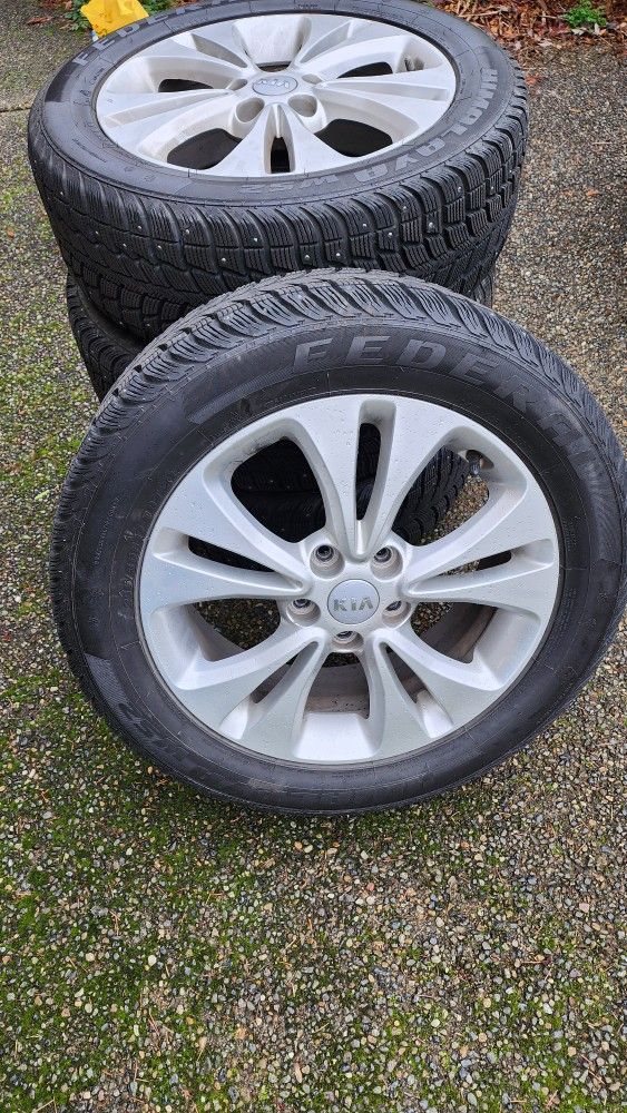 ⭐ Studded Snow Tires & Wheels – Fits 2014 Kia Soul Exclaim (and other Soul years) ⭐