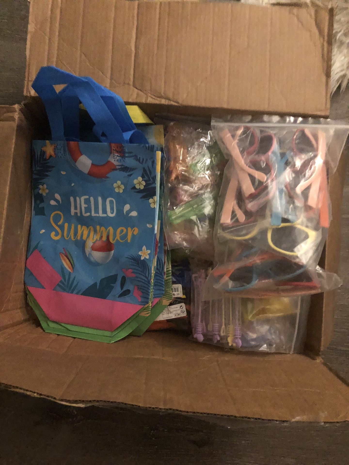 Summer Time Birthday Party Favors And Bags