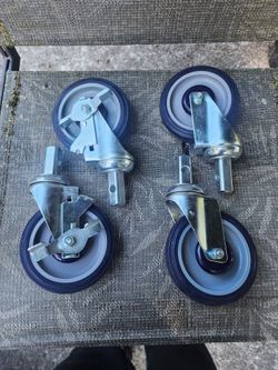 5" Swivel Caster Set With Step Lock