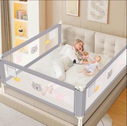 Toddler bed rail guard