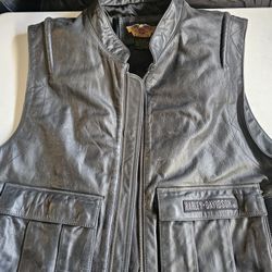 Harley Davidson Leather Vest XXL 🔥🔥🔥