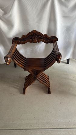 Vintage Italian Savonarola Folding Chair