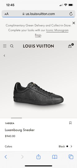 Men's Louis Vuitton Luxembourg LV Monogram Sneakers (Size 9)