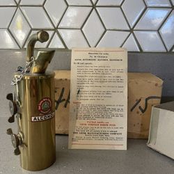 Vintage Brass Alcohol Blow Torch