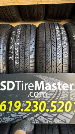 2 Firestone tires (225-60-18)