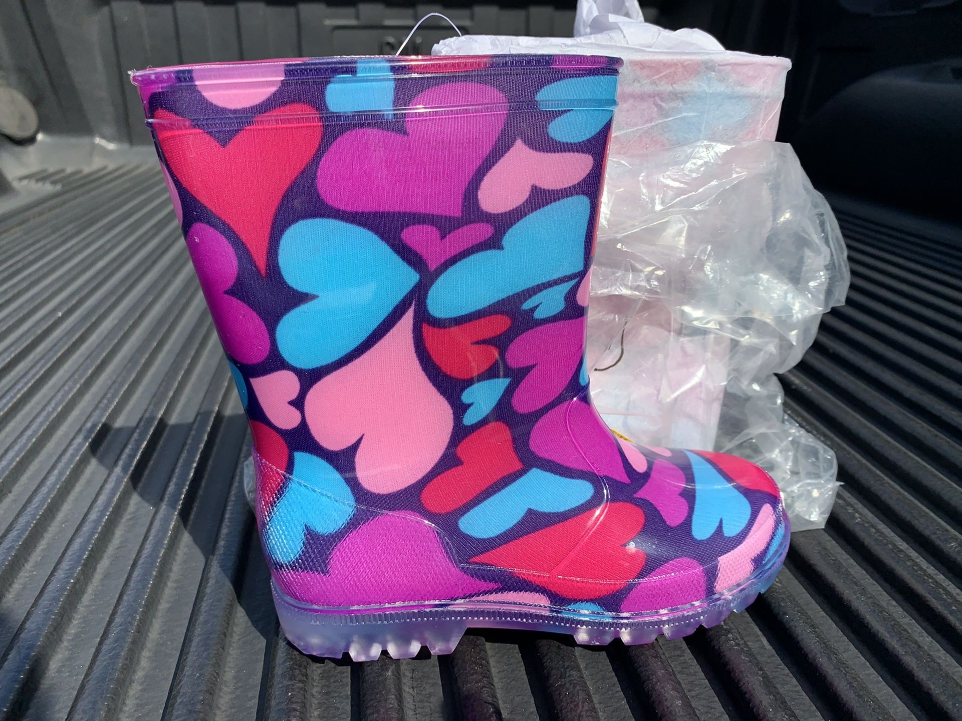 New Kids Rubber Rain Boots Size 11