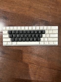 Royal Kludge 60% Wired Mechanical Keyboard (Black & White)