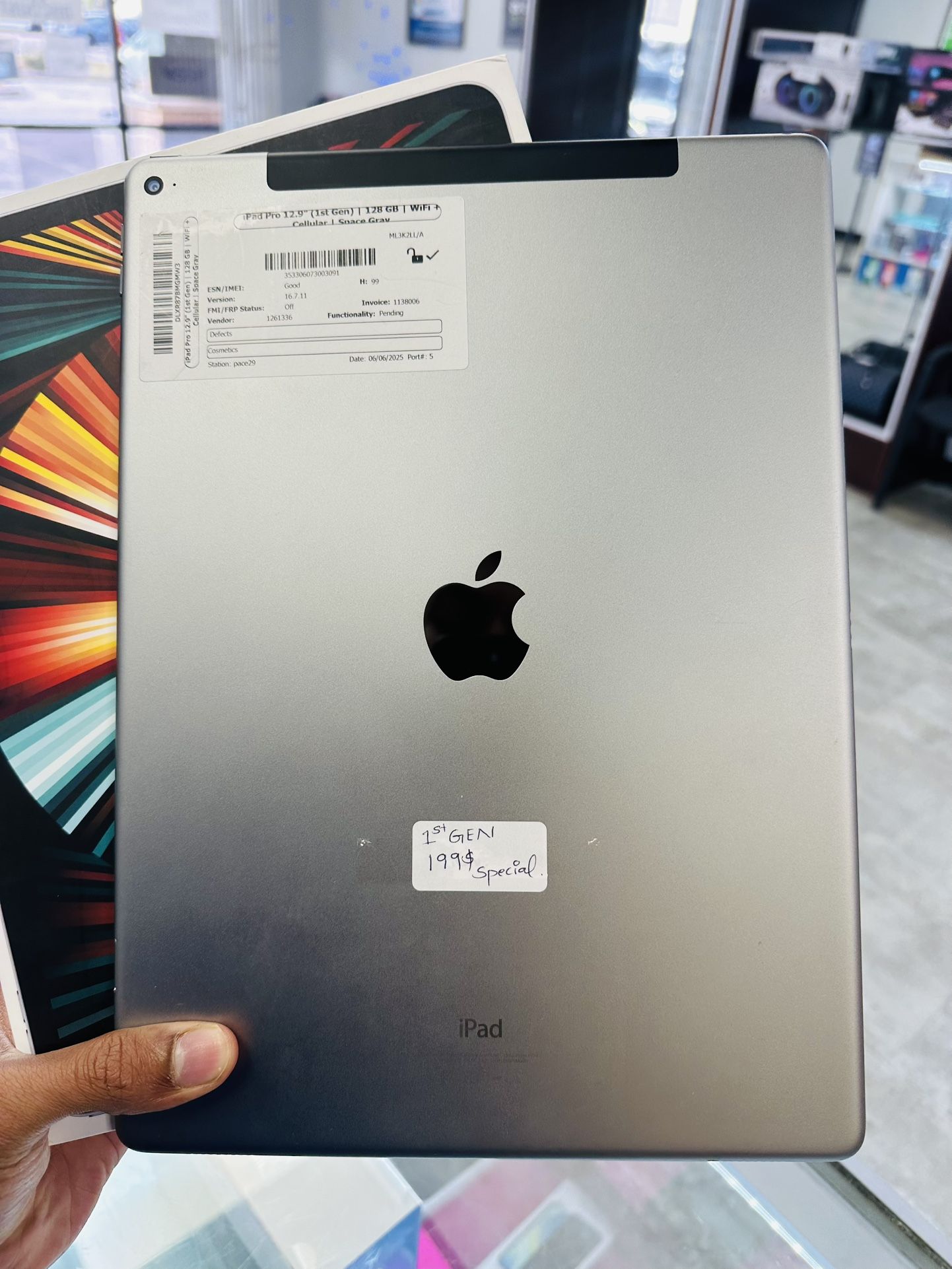 IPAD 12.9 -Inch Cellular+wifi -HURRY UP 1 In Stock 💯 