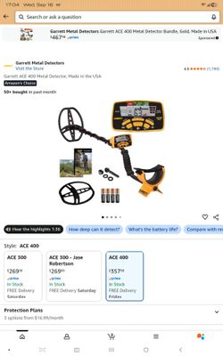 Garrett Ace 400 Metal Detector 400.00