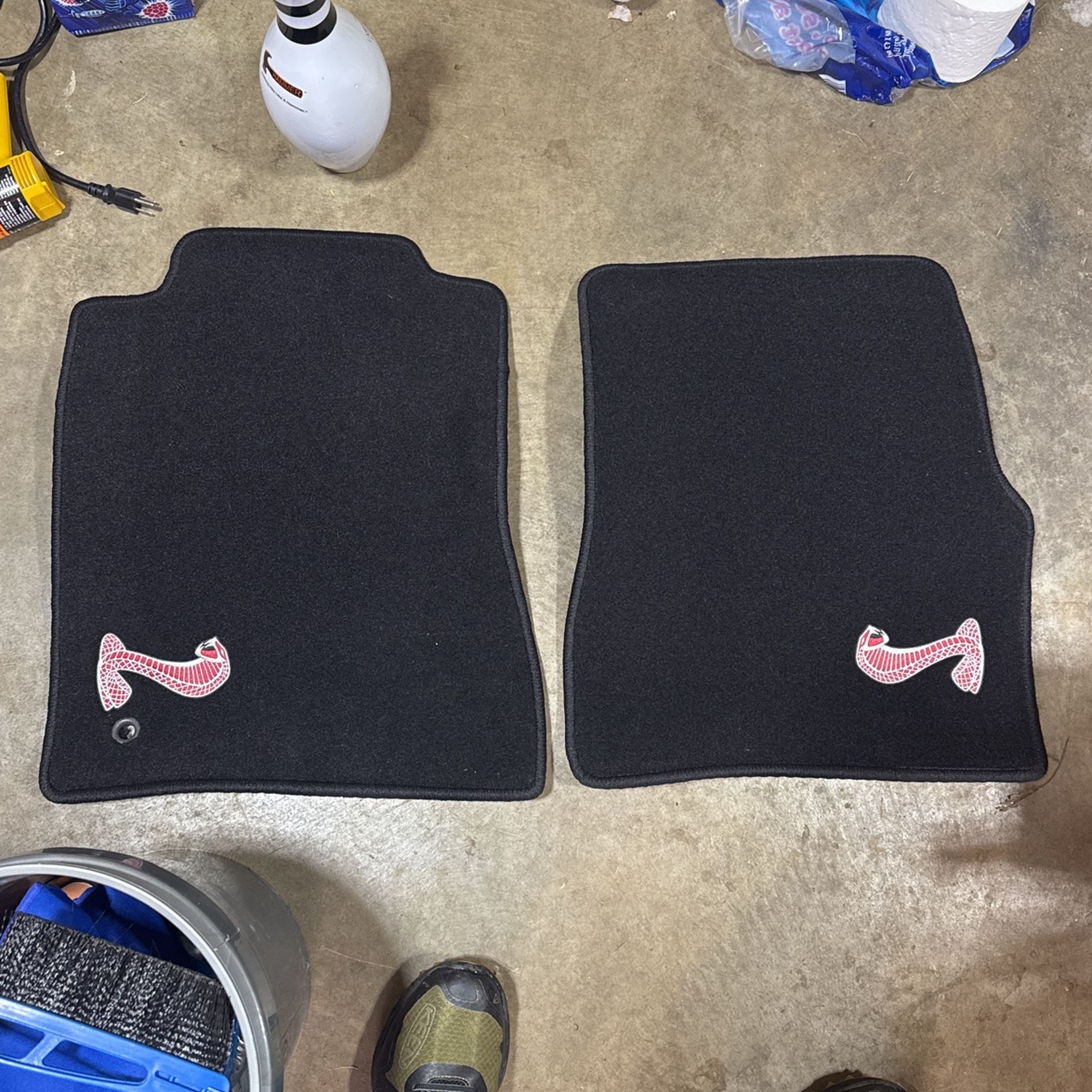 Free Shelby mustang I believe 06 floor mats