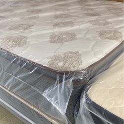 👑NEW QUEEN SIZE EUROPEAN DELUXE TOP MATTRESS  W.BOXSPRINGS INCLUDED 👑 DELIVERY OPTION AVAILABLE ✔️ SE HABLA ESPAÑOL ✔️ ENTREGA DISPONIBLE ✔️