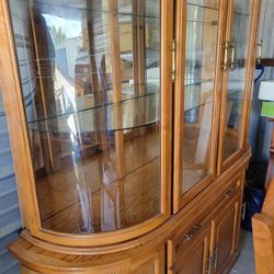 Dining Room Set With 6 Chairs. China Cliset To Match . Leaf Included