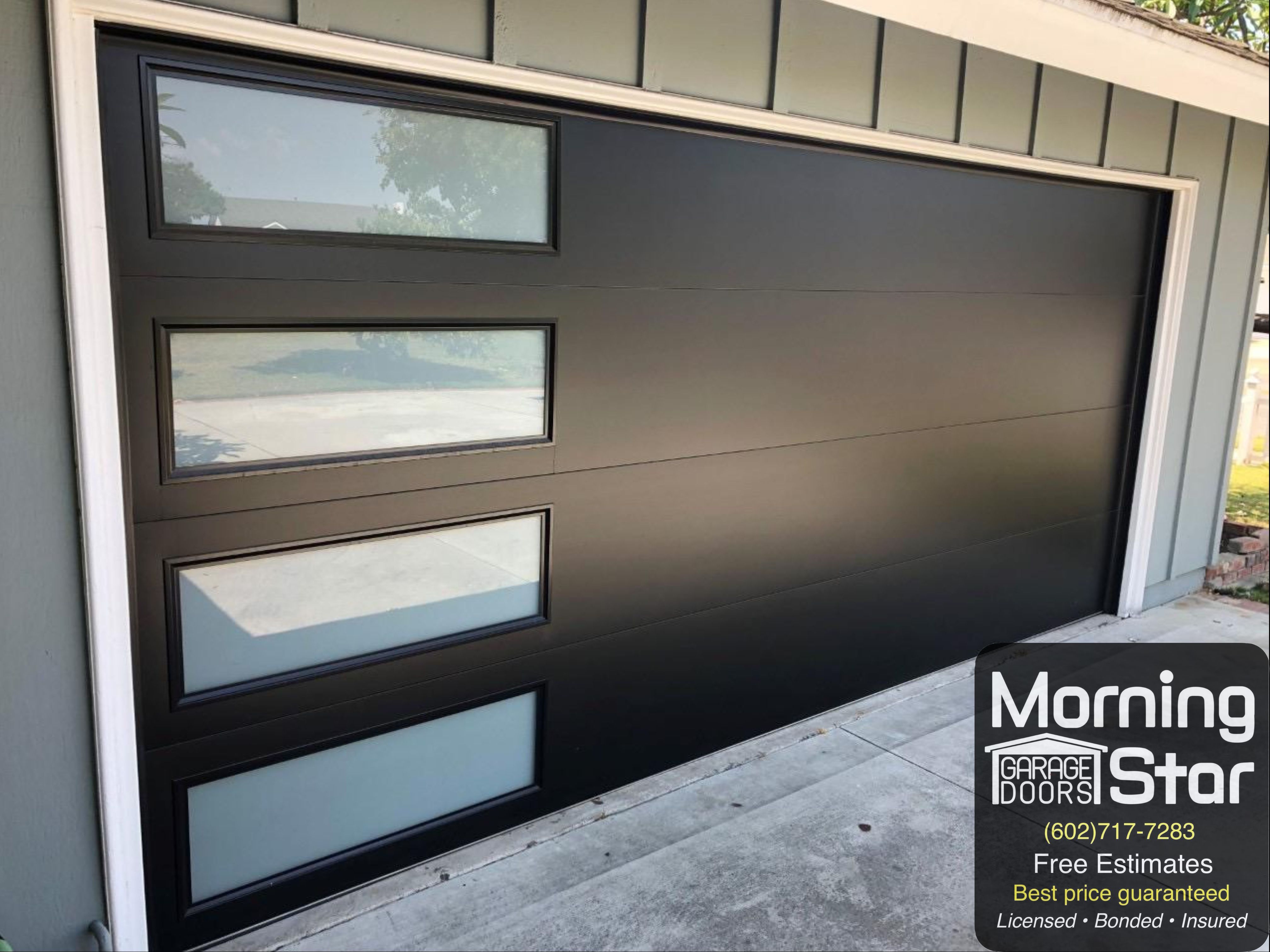 Flush Textured Garage Doors