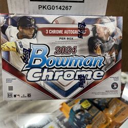 2024 Bowman Chrome Baseball HTA Choice Box - Factory Sealed