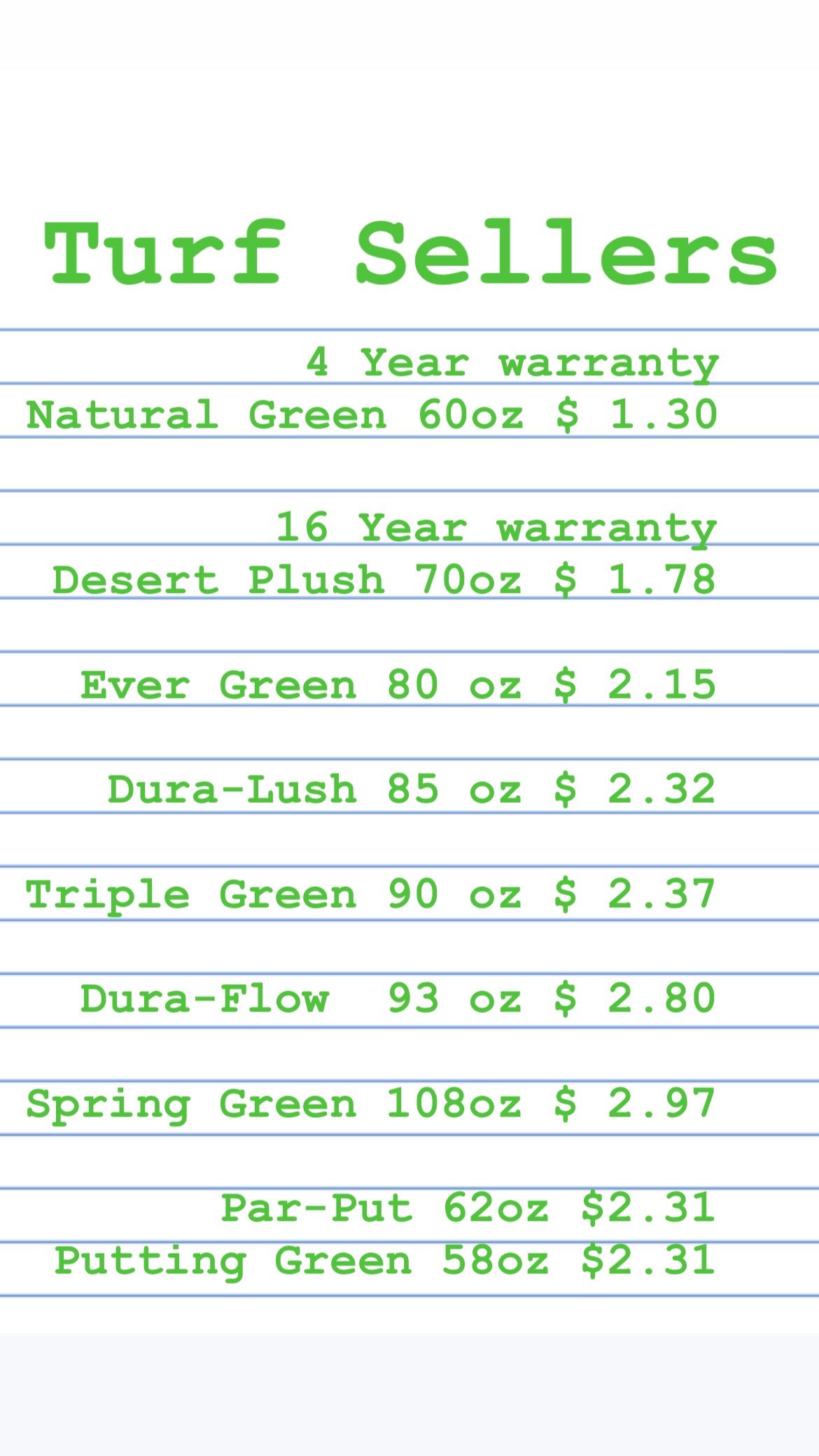 Compra De Sácate!! Turf Sellers