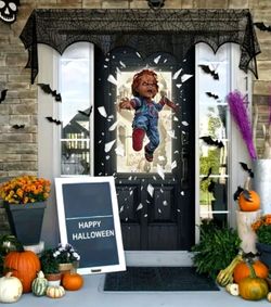 Chucky Halloween Door Cover Decoration