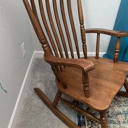 Wooden rocking chair