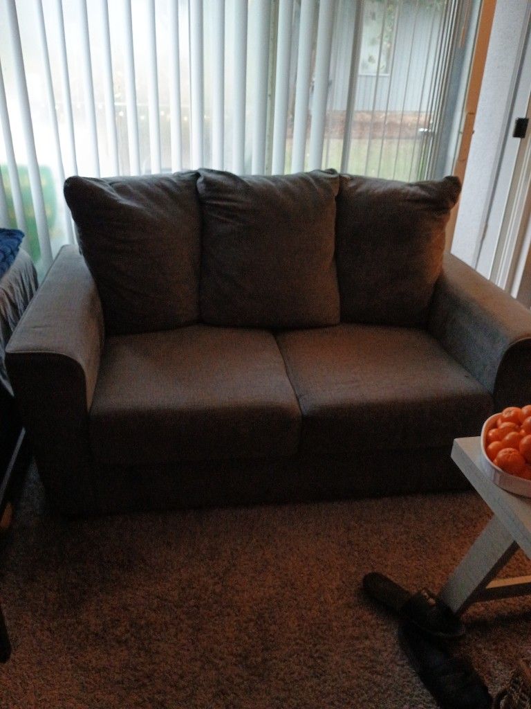 Gray Love Seat