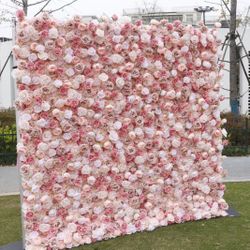 Flower Wall (Light Pink) - Daily | 8x8ft (Delivery + Setup)