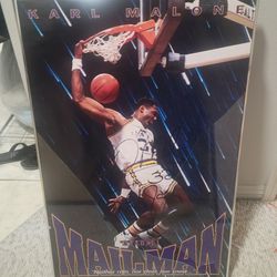 Karl Malone Signed Poster