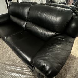 Black Sofa + Loveseat + Chair 