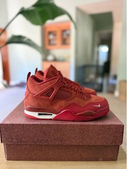 Size 9 Nike Jordan 4 brick by brick