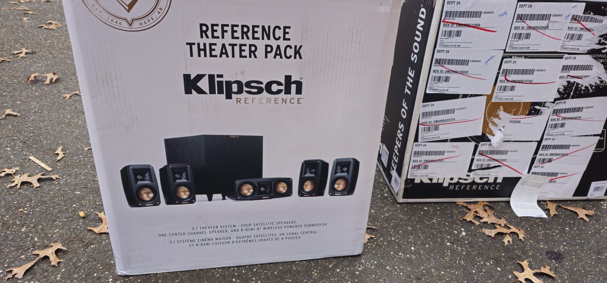 Klipsch Black Reference Theater Pack 5.1 Surround Sound System 